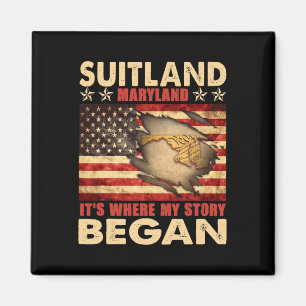 Imán Suitland Maryland EE. UU. bandera 4 de julio