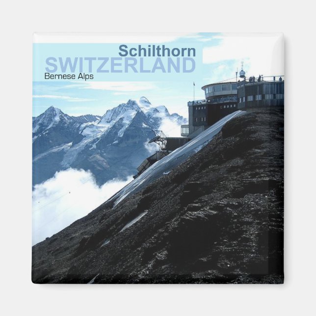 Imán Suiza Alpes Berneses Fotos Magnates de Viaje (Frente)