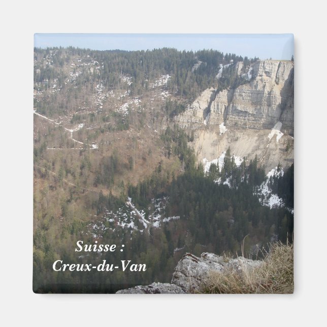 Imán Suiza: Creux-du-Van - (Frente)