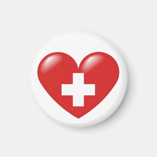 Imán suizo del corazón - suisse de Schweizer Her