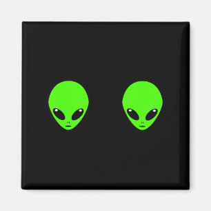 Imán Sujetador de cabeza de alienígena Ovni para mujer,