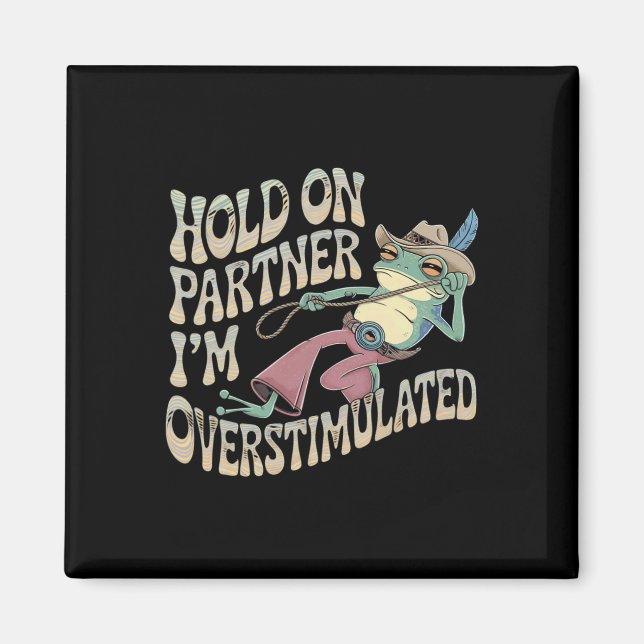 Imán Sujeto a la rana de vaca de pareja estoy excesivam (Frente)