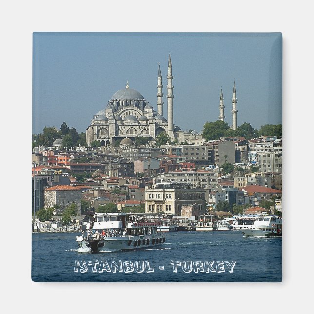 Imán Sultan Ahmed, Estambul, Turquía (Fridge Magnet) (Frente)