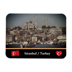 Imán Sultan Ahmed, panorama de Estambul, Turquía
