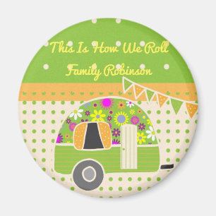 Imán Suministros de Fiesta de remolque de vintage para 