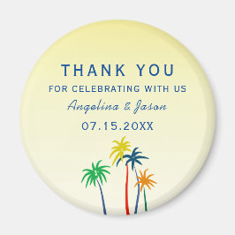 Imán Summer Boda Gracias Por Favor