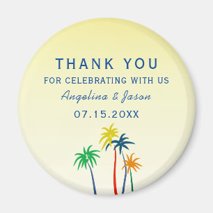 Imán Summer Boda Gracias Por Favor