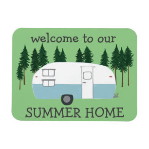 Imán SUMMER HOME Camper Trailer RVing