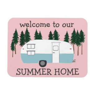 Imán SUMMER HOME Camper Trailer RVing