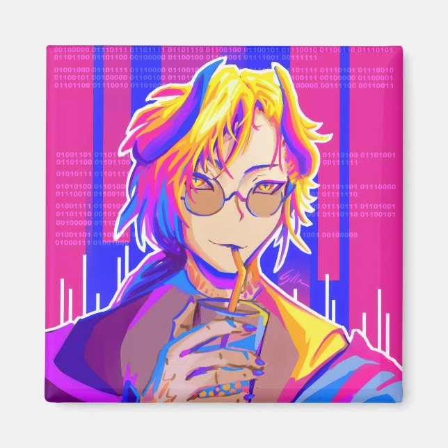 Imán Summer vibe Anime (Frente)