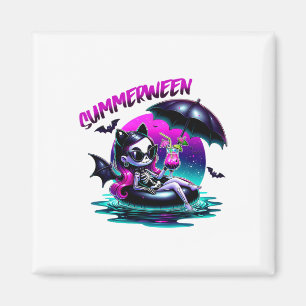 Imán Summerween Ghost Summer Halloween Chicas
