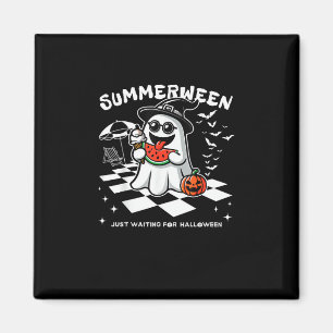 Imán Summerween Spooky Halloween Summer Vibes Calabaza