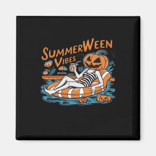 Imán Summerween Vibes Para El Espantador Verano, Regalo
