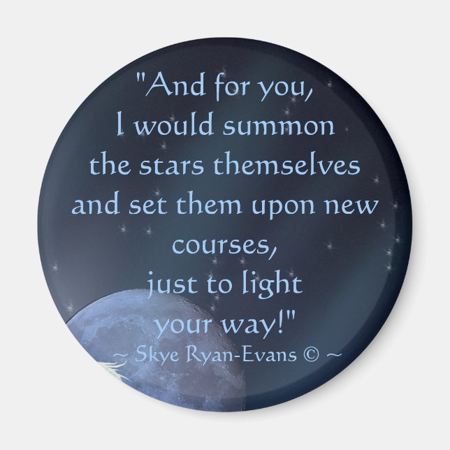 Imán "SUMMON THE STARS" Romance Magnets (Frente)