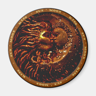 Imán Sun, luna, regalos del beso