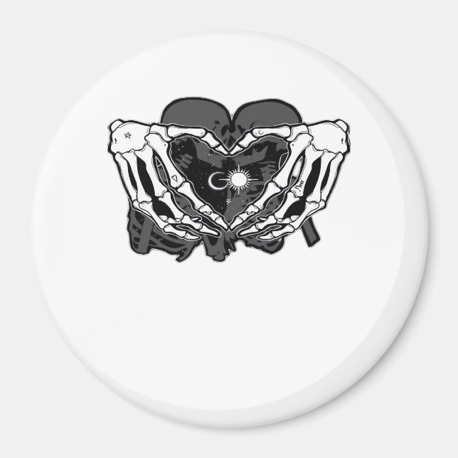 Imán Sunand~1 - Manos Skeleton Heart (Frente)