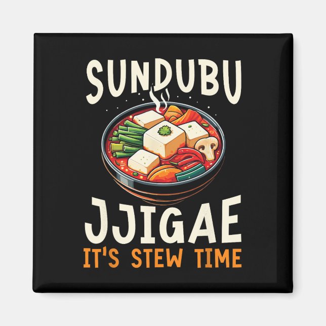 Imán Sundubu Jjigae Comida Asiática Comida Coreana (Frente)