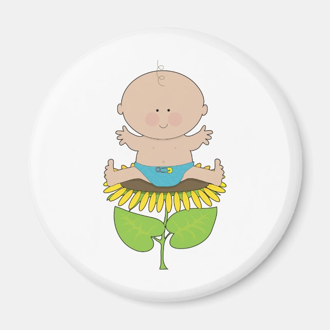 Imán Sunflower Baby Boy (Frente)