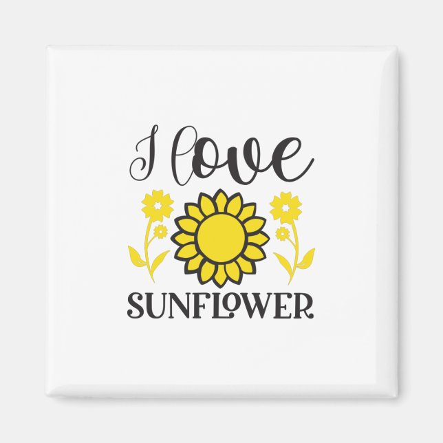 Imán Sunflower Lover | Amo El Girasol (Frente)