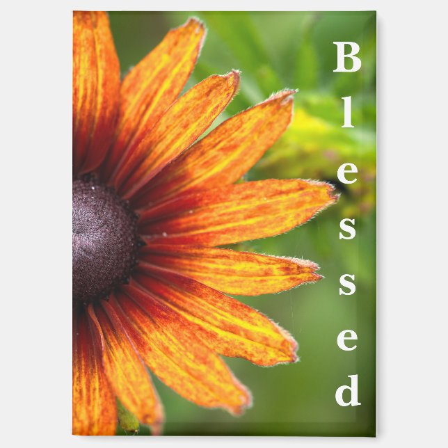 Imán Sunflower Photography Blessed  (Anverso)