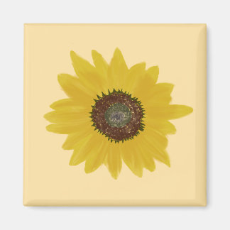 Imán Sunflower Square Magnet