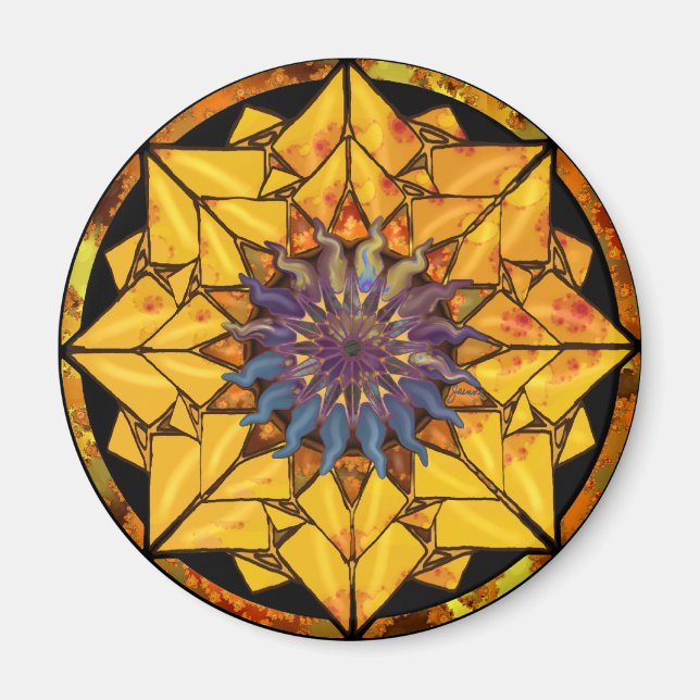 Imán Sunflower Sun Magnet (Frente)