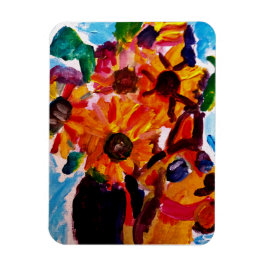 Imán Sunflowers and chihuahua 