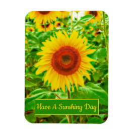 Imán Sunflowers Country Yellow Green Bright Floral