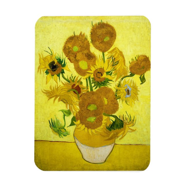 Imán Sunflowers Vincent van Gogh (Vertical)