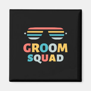 Imán Sungles Groom Squad Equipo de Chiste Getaway Boda