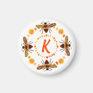 Imán Sunny Bee Inicial