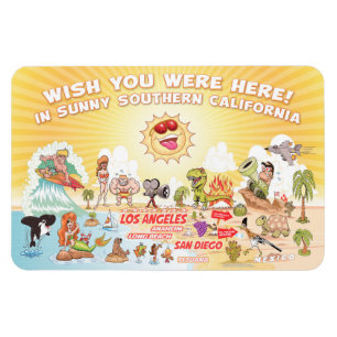 Imán Sunny California Personalizado Magnet