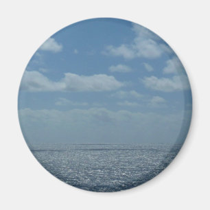 Imán Sunny Caribbean Sea Blue Ocean