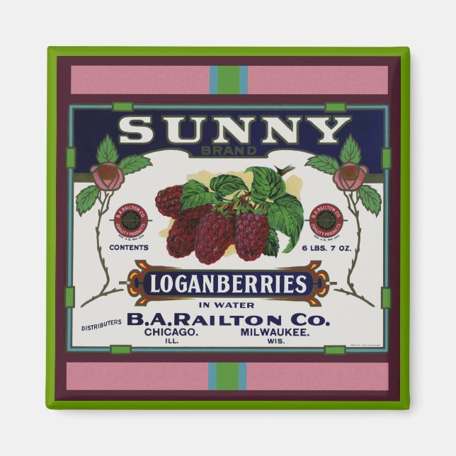 Imán Sunny Loganberry Fruit (Frente)