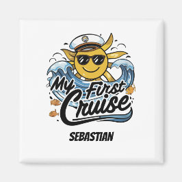 Imán Sunny My First Cruise Personalizado