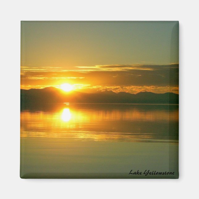 Imán Sunrise on Lake Yellowstone (Frente)