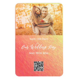 Imán Sunrise-Photo Save the Date Boda -