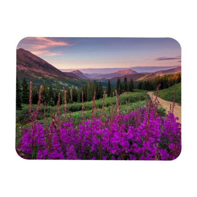 Imán Sunrise silvestre | Crested Butte, Colorado (Horizontal)