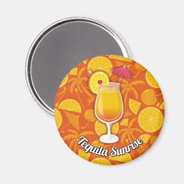 Imán Sunrise Tequila (Anverso/Reverso)
