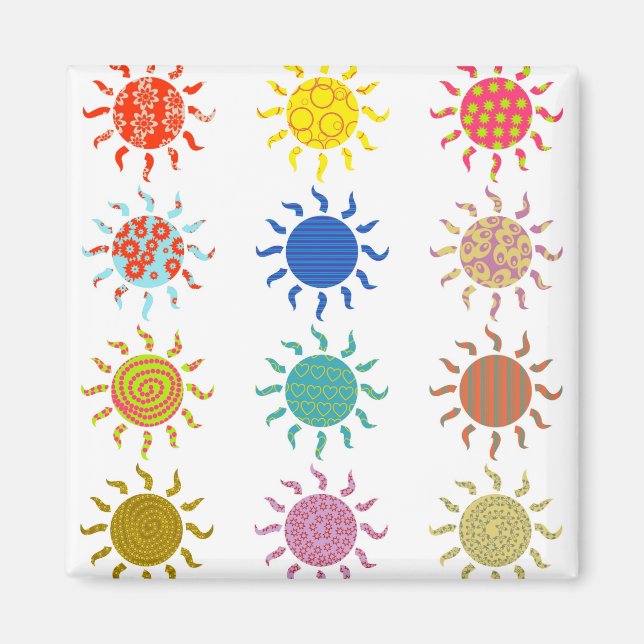 Imán Suns con patrones (Frente)