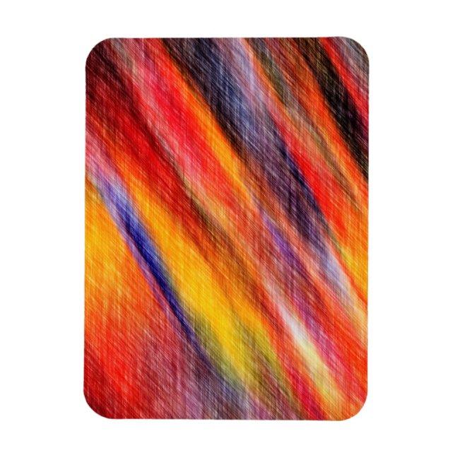 Imán Sunset Abstract Colores Art Magnet (Vertical)