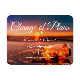Imán Sunset Beach Mason Jar Blue Night Change of Plans