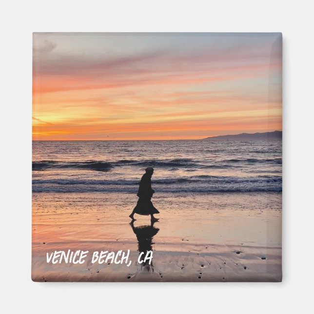 Imán Sunset Beach Walk - Venice Beach, CA (Frente)