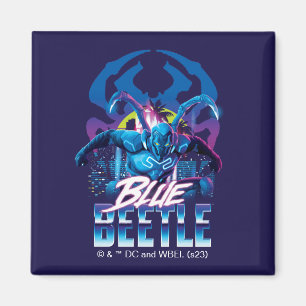 Imán Sunset de Blue Beetle Retrowave City