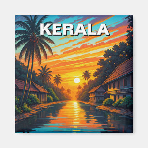 Imán Sunset de Kerala India