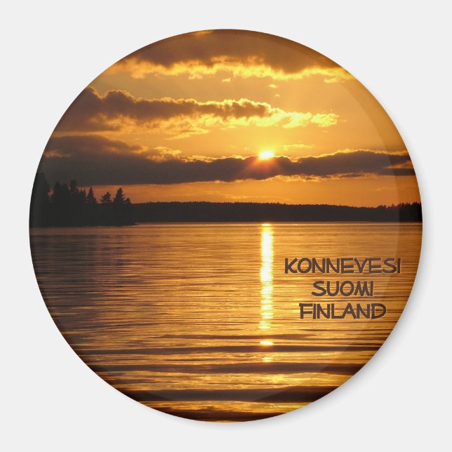 imán Sunset de Konnevesi (Frente)