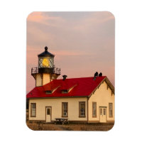 Sunset del faro de Mendocino