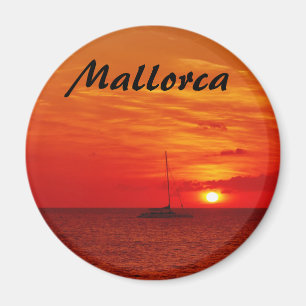Imán Sunset en Mallorca - Magnet de recuerdo