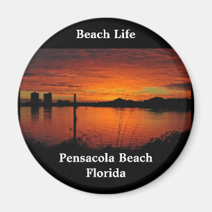 Imán Sunset en Pensacola Beach