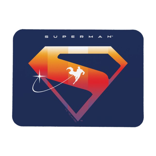 Imán Sunset Soar Superman Shield (Horizontal)